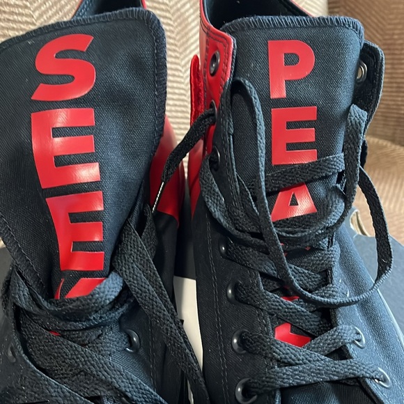 Men’s Converse All Star “ Seek Peace”  HighTop Sneakers…Size 9.5 - Picture 10 of 10